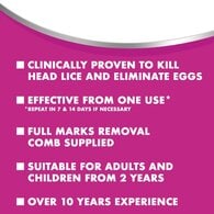 Full Marks Head Lice Removal Treatment with Nit Comb 200ml
