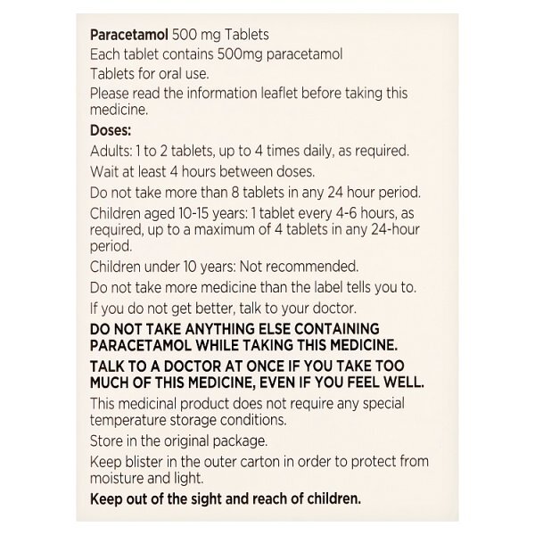 S/D PARACETAMOL CAPLETS X32