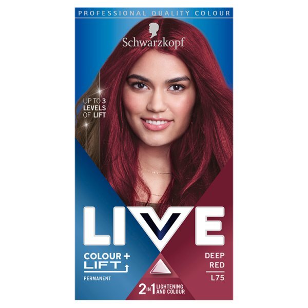 LIVE Colour + Lift Permanent Red Hair Dye Deep Red