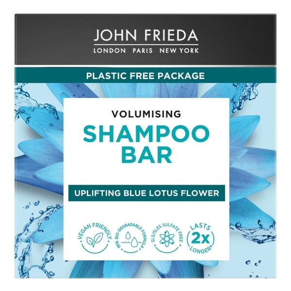 John Frieda Blue Lotus Flower Volumising Shampoo Bar 75G