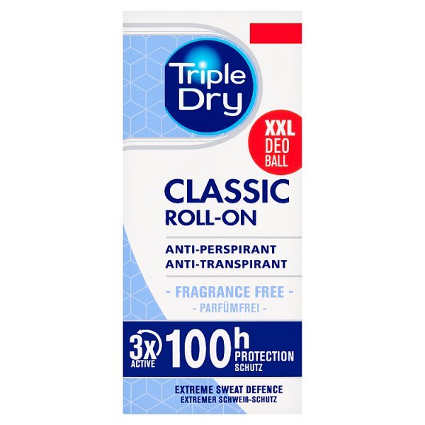 DNR Triple Dry 72 Hour Sweat Protection Roll On 50ml