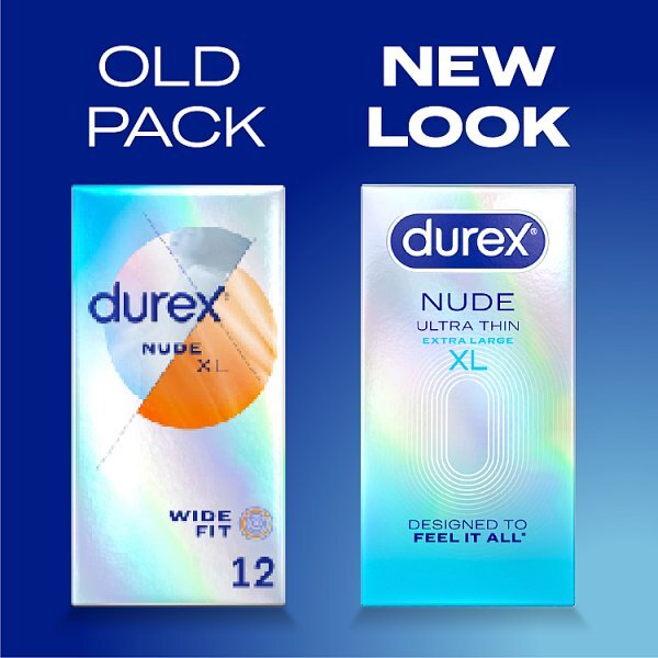 Durex Nude Wide Fit Condoms 10Pk
