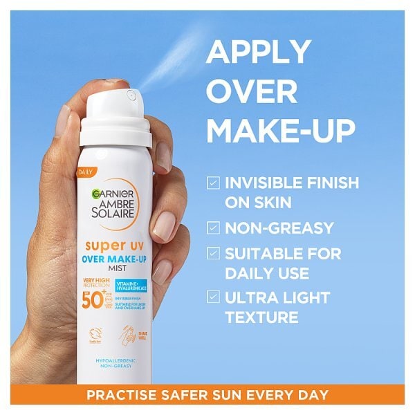 Ambre Solaire Super UV Over Makeup Mist Spf50+ 75ml