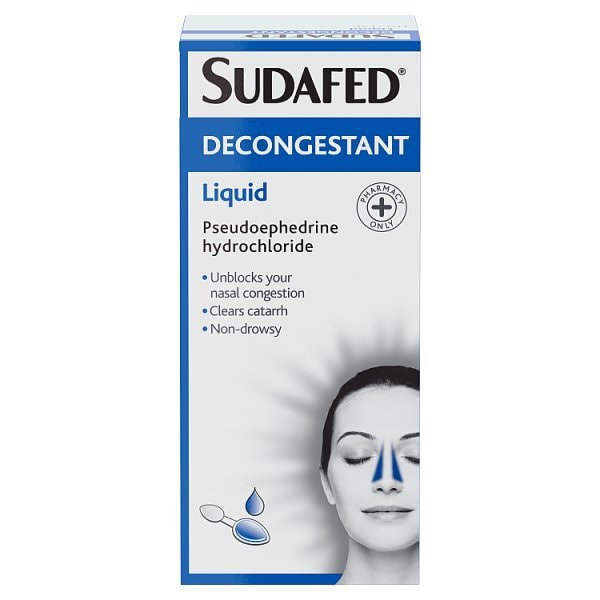 Sudafed Decongestant Liquid 100ml