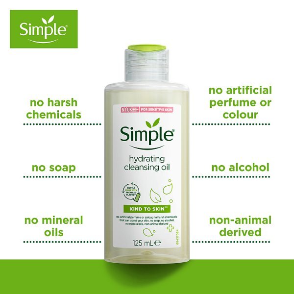 Simple Kind to Skin Hydrating Facial Cleansing Oil 125 ml