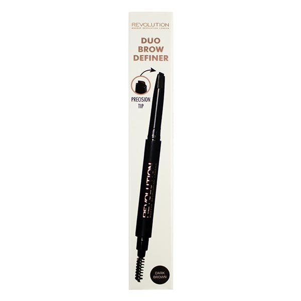 Revolution Duo Brow Pencil Dark Brown