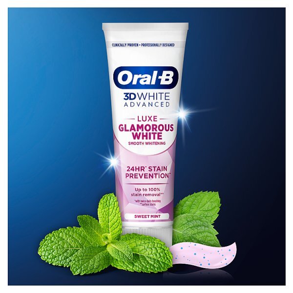 Oral-B 3D White Advanced Luxe Glamorous White Toothpaste 75ml