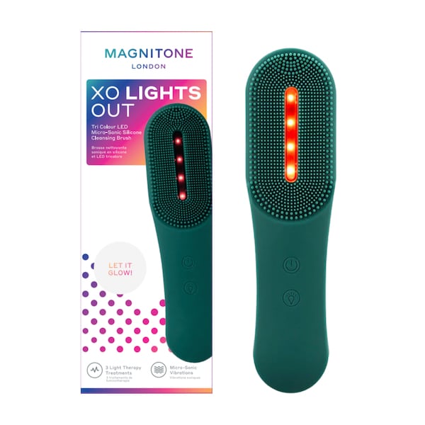 MAGNITONE XO LightsOut LED Silicone Cleansing Brush