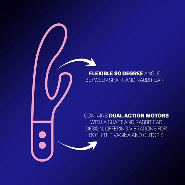 Durex Dual Rabbit Vibrator (Pink)