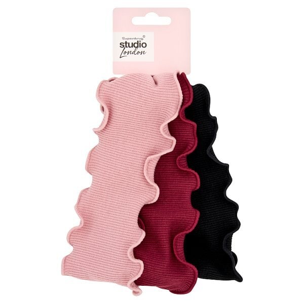 Studio London Frill Headbands 3 Pack