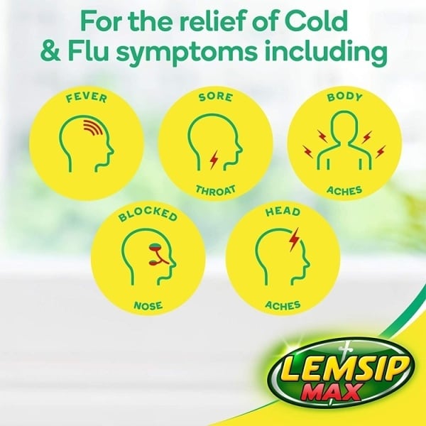 Lemsip Cold & Flu Lemon Flavour Sachets 10s