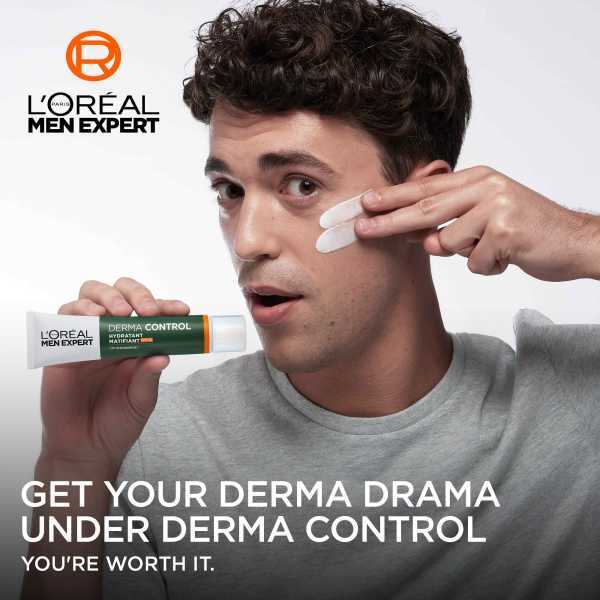 L'Oréal Men Expert Derma Control Moisturiser With Spf30 40ml