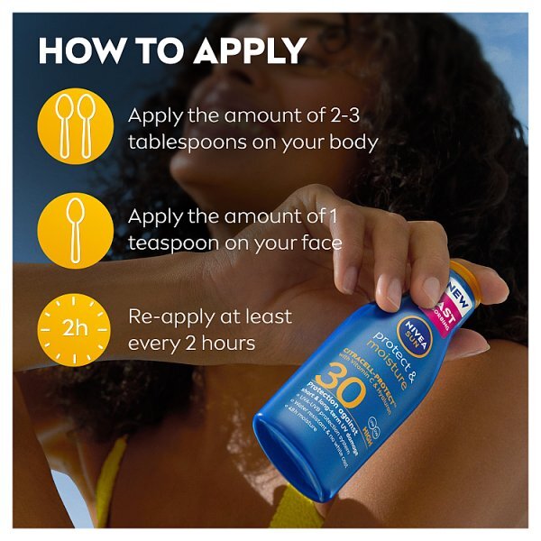 NIVEA SUN Protect & Moisture Sun Cream Lotion SPF 30 100ml