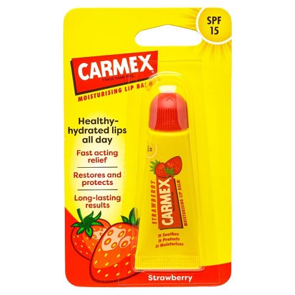 Carmex Moisturising Lip Balm Strawberry SPF 15 10g