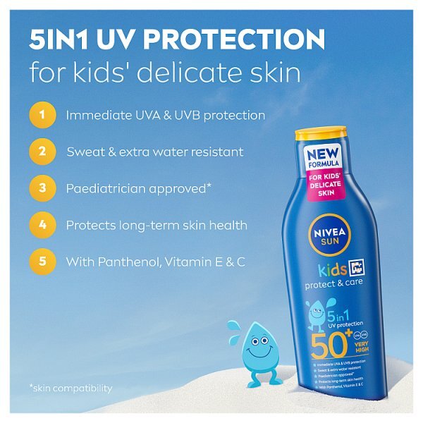 Nivea Sun Kids Protect & Care Sun Cream Lotion Spf50+ 200Ml