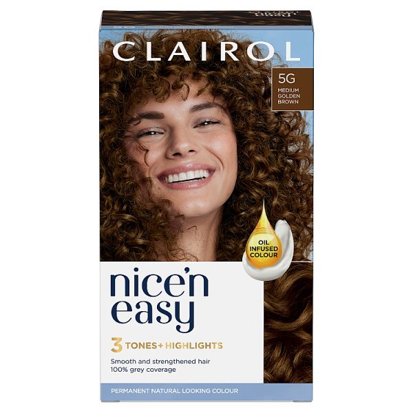 Clairol Nice'n Easy Hair Dye 5G Medium Golden Brown