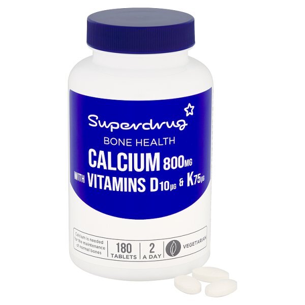 Superdrug Calcium & Vitamin D & K 180s