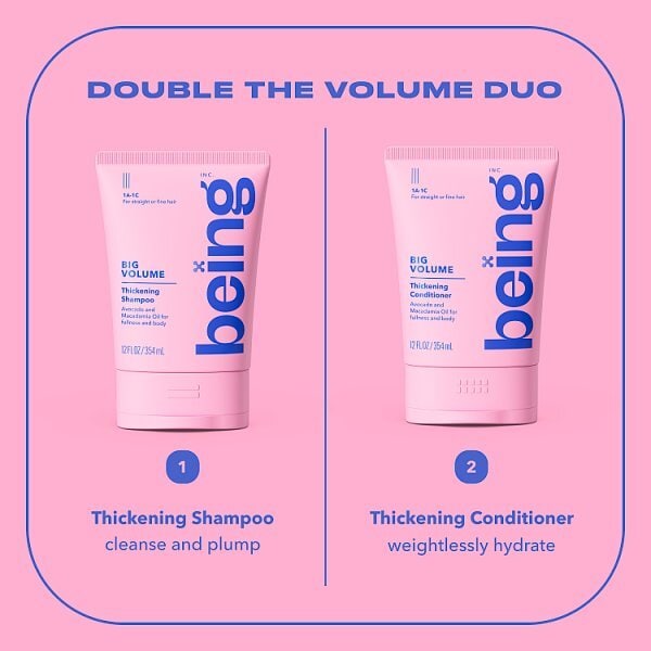 being BIG VOLUME Thickening Shampoo 354mL