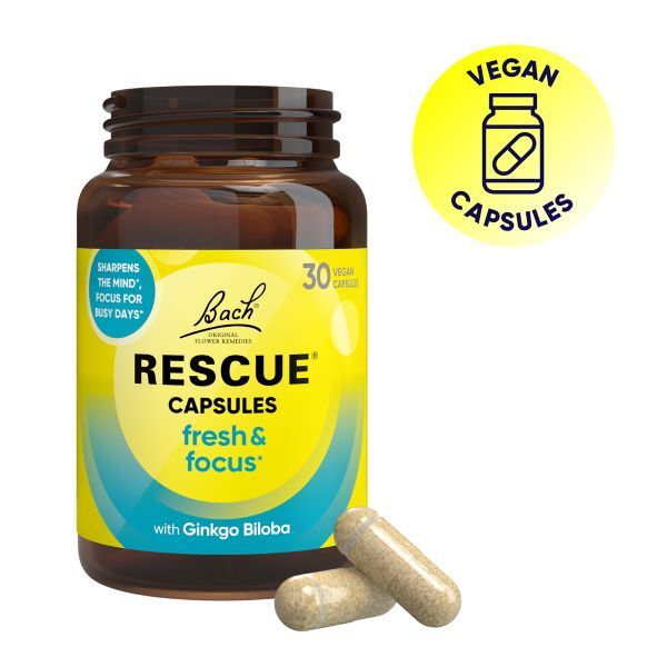 Bach RESCUE Fresh & Focus Capsules (30 Vegan Capsules)