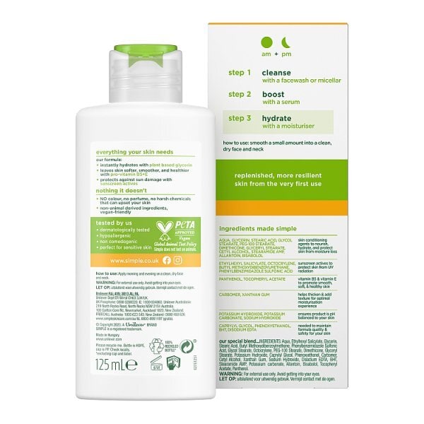 Simple Kind to Skin Protecting Light Moisturiser SPF15 125ml