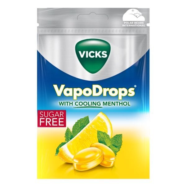 Vicks Vapodrops Lemon & Menthol Sugar Free