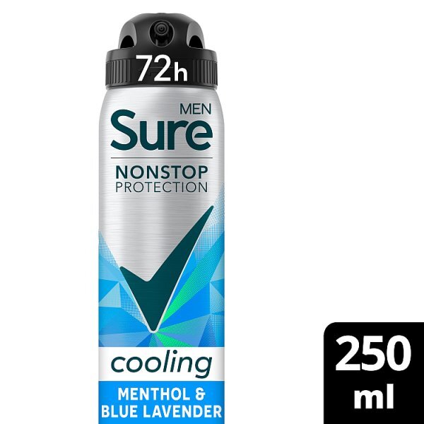Sure Non-Stop Menthol & Blue Lavender Deodorant Aerosol 200ml