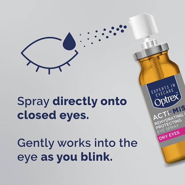 Optrex ActiMist Double Action Spray Dry Irritated Eyes 10ml