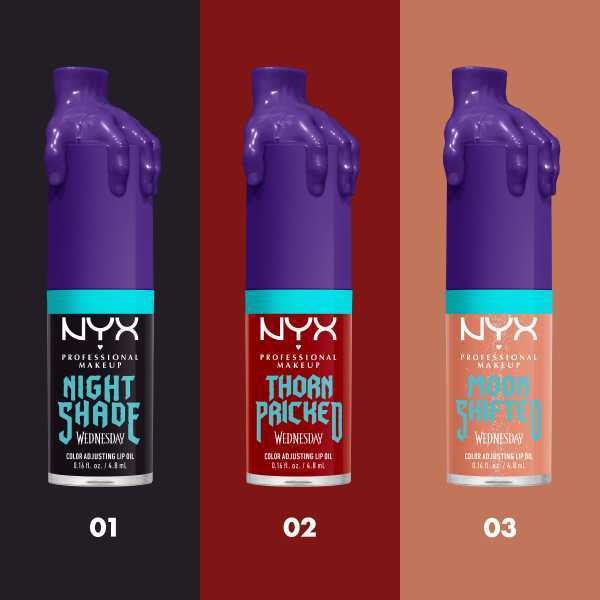 NYX Professional Makeup X Wednesday Mystery Lip Oil Moon Shifted