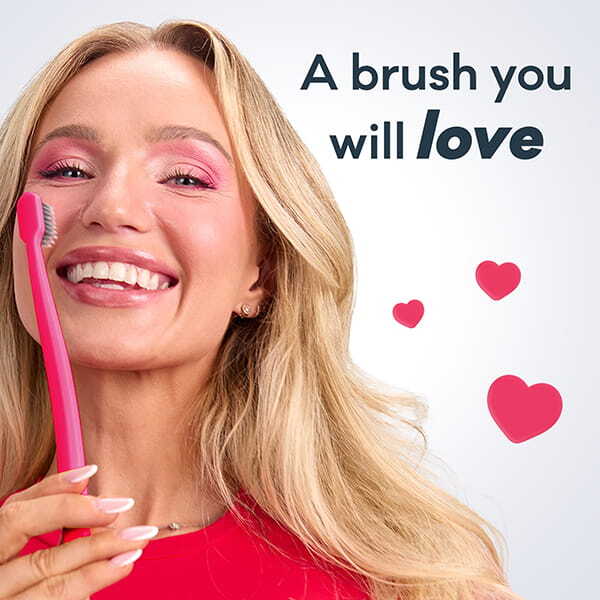 Grin 100% Recycled Toothbrush 1Pk Soft Fuschia