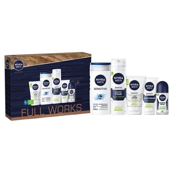 Nivea Men Sensitive Total Works Skin Care Gift Set