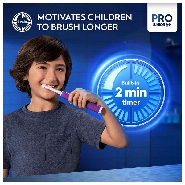 Oral-B Pro Junior 6+ Purple Electric Toothbrush