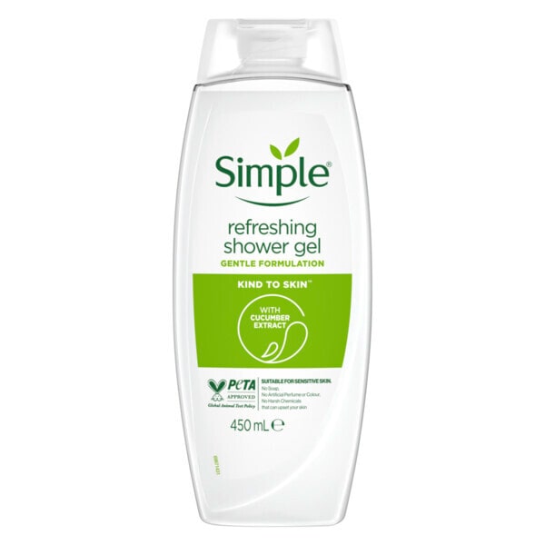 Simple Refresh Shower Gel 450Ml