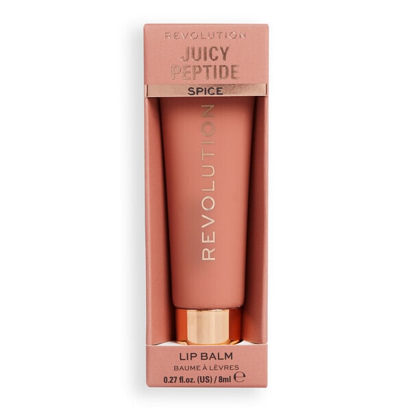 Revolution Juicy Peptide Lip Balm Nude Spice