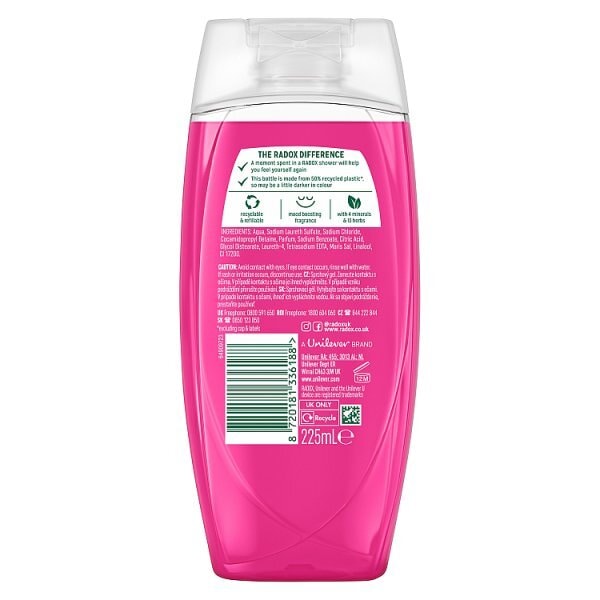 Radox Mineral Therapy's Feel Radiant Shower Gel 225 ml