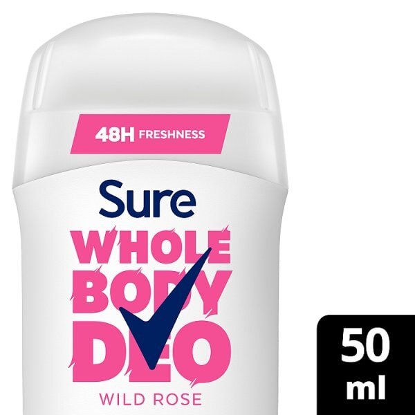 Sure Women Wild Rose 48hr Whole Body Deodorant Stick 50ml