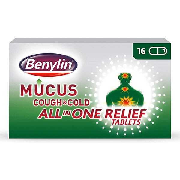 Benylin Mucus Cough & Cold All In One Tablets 16s