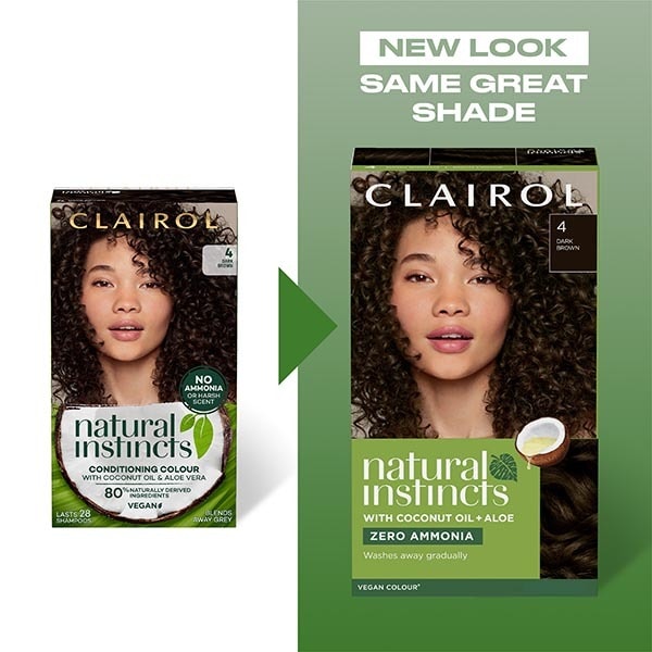 Clairol Natural Instincts Hair Dye 3 Darkest Brown