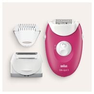 Braun Silk-Epil 3 3-410 Raspberry Corded Epilator