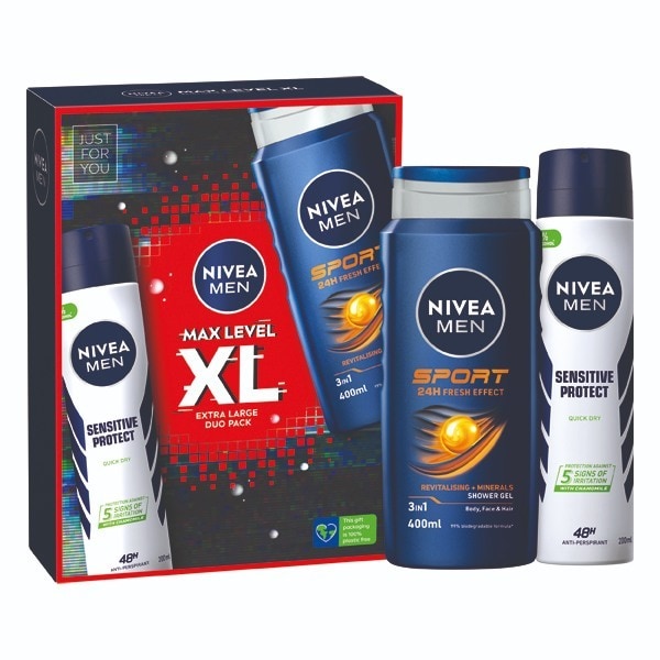 Nivea Men Max Level Xl Shower & Deodorant Gift Set