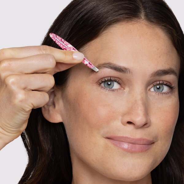 Tweezerman Leopard Pink Mini Slant Tweezer