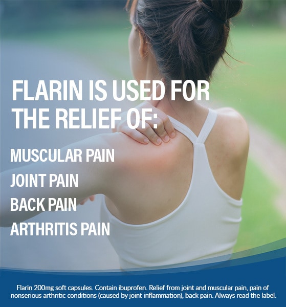 Flarin Joint & Muscular Pain Relief 12 Liquid Capsules