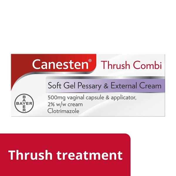 Canesten Thrush Combi Soft Gel Pessary & External Cream 500mg