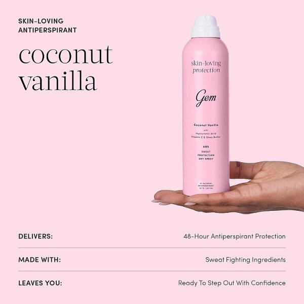 Gem Skin-Loving Deodorant: Coconut Vanilla 200ml