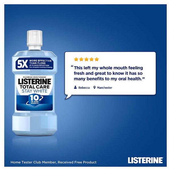 Listerine Stay White Arctic Mint Mouthwash 500ml