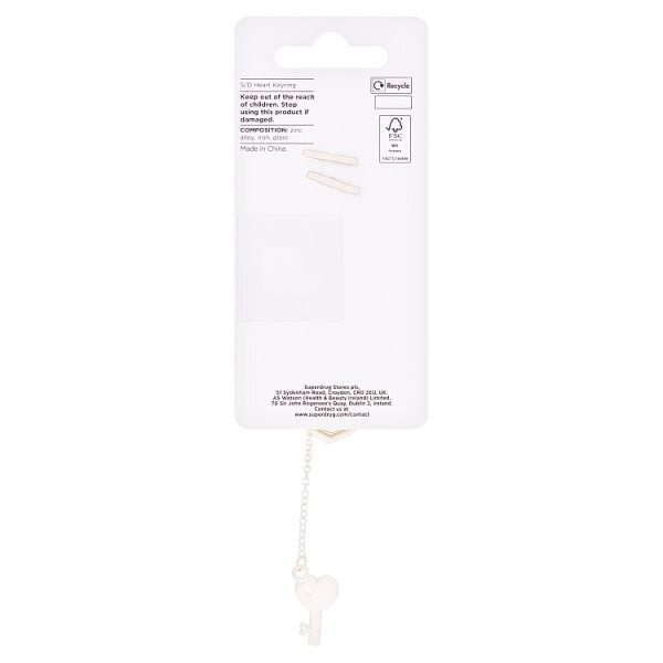 Superdrug Heart Keyring