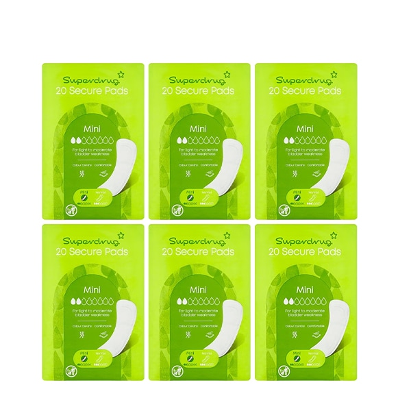 Superdrug Mini Incontinence Pad Bundle x6