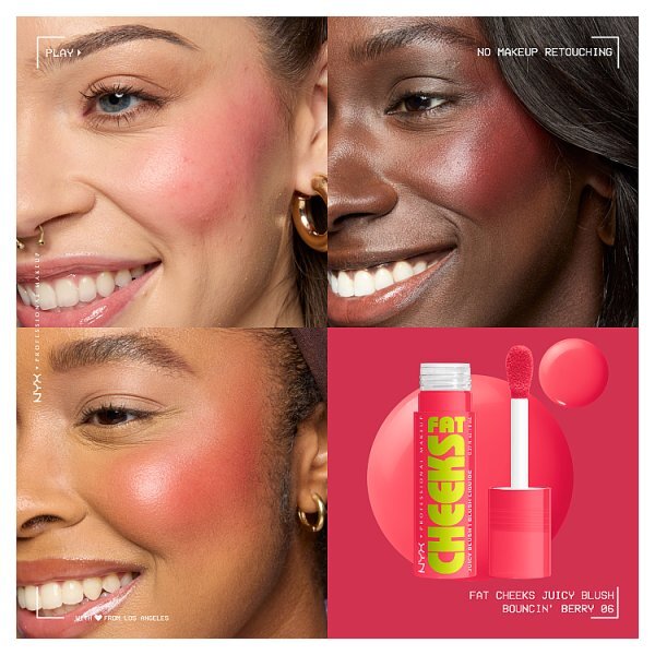 NYX Professional Makeup Fat Cheeks Blush Bouncin Berry
