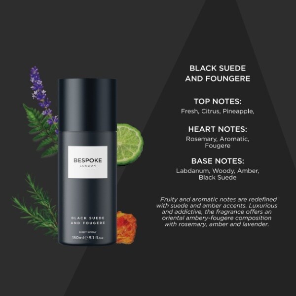 Bespoke Black Suede & Fougere Body Spray 150Ml