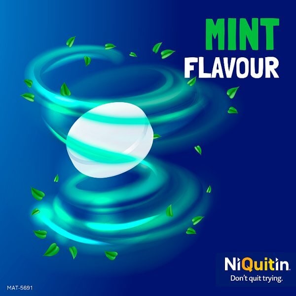 NiQuitin Mint 2mg Lozenges, 72 Lozenges- Quit Smoking Aid