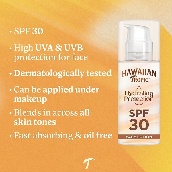 Hawaiian Tropic Silk Hydration Airsoft faces SPF30 50ml